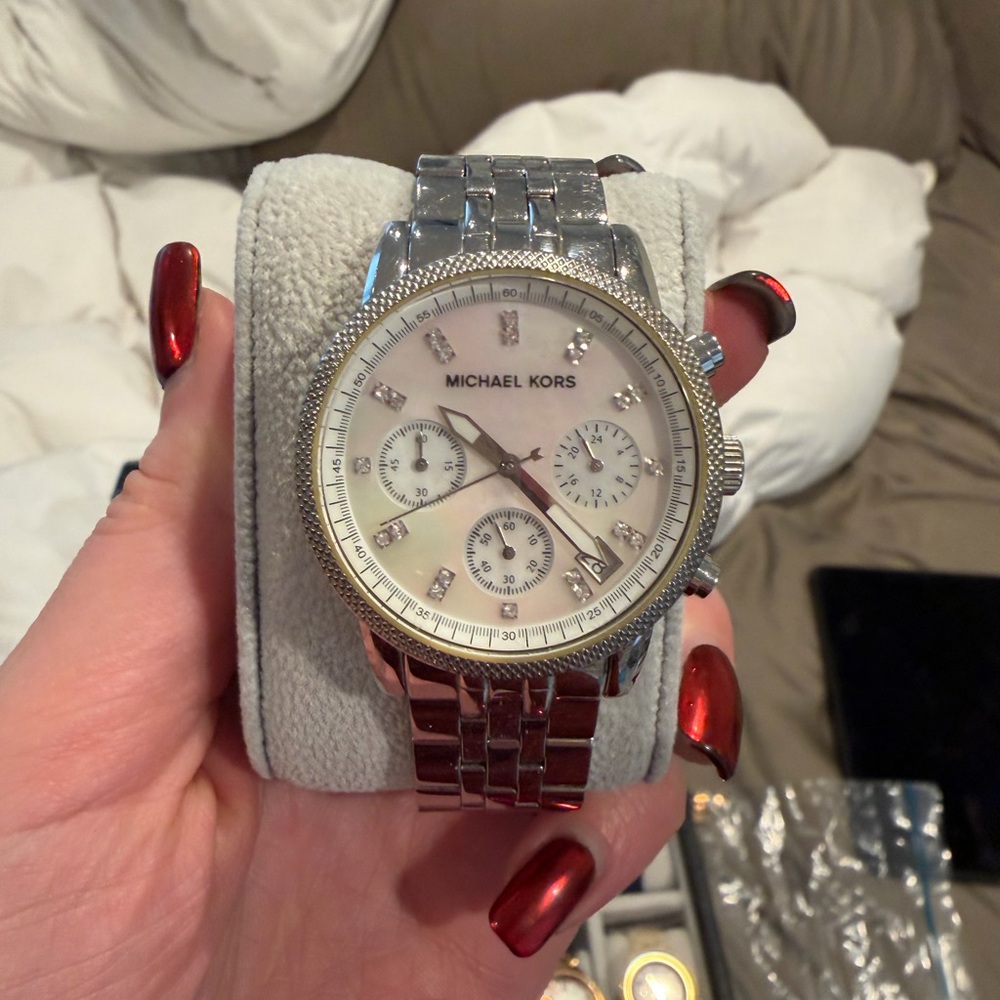 Michael Kors Silver Chronograph Watch